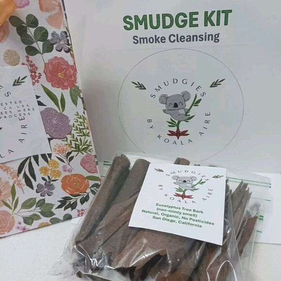 Koala Aire EUCALYPTUS TREE BARK Smudge 30 PACK - 100% ORGANIC Air Smoke Cleanser - Picture 10 of 10